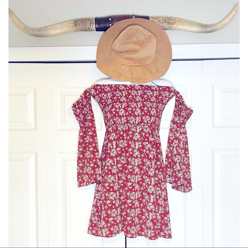 Off shoulder, boho dress. Size medium